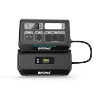 BRIDNA 2200W Balcony Solar Battery with Pure Sine Wave Output and LiFePO4 Cells